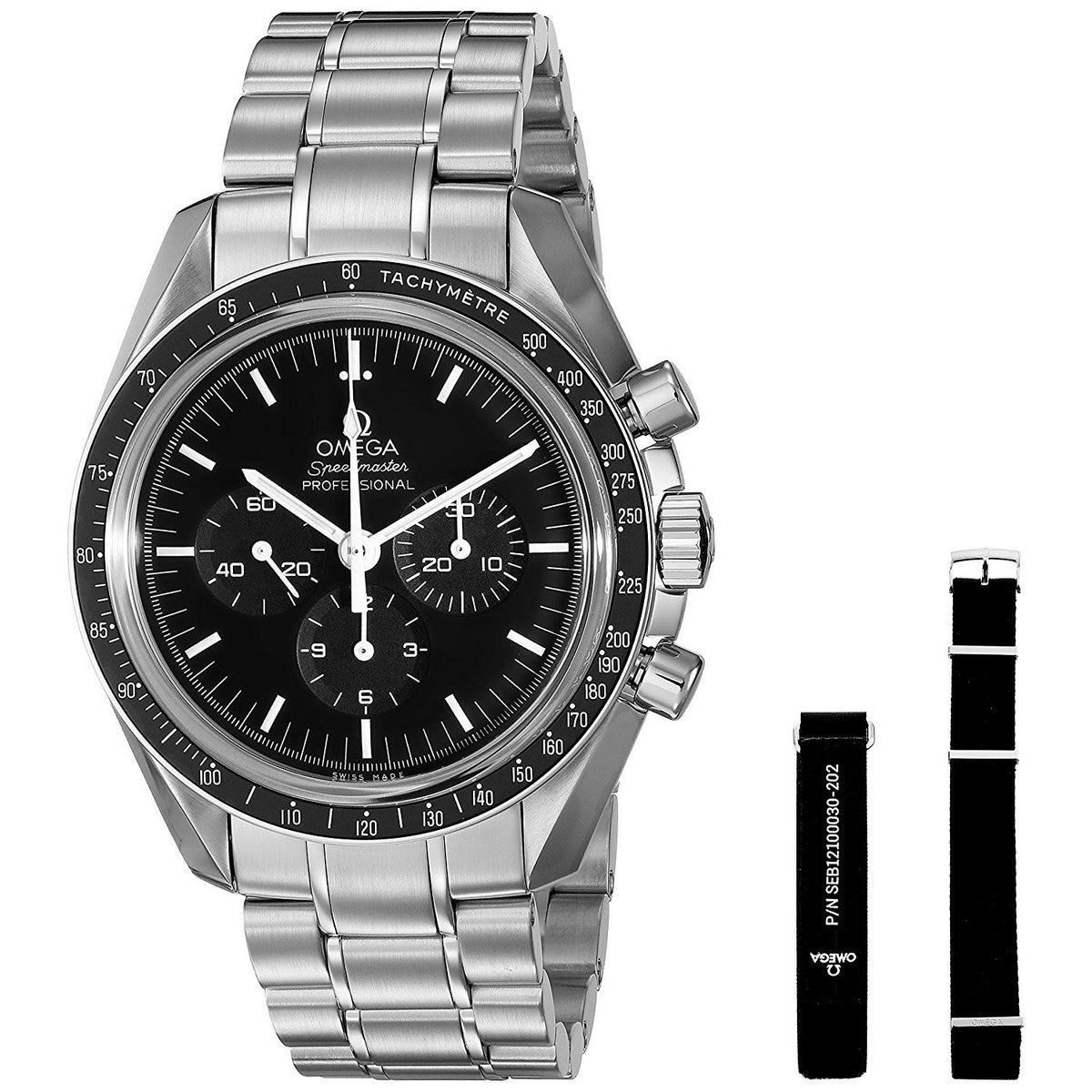 Omega Men&#39;s O31130423001006 Speedmaster Professional Moonwatch Chronograph Hand Wind Stainless Steel Watch