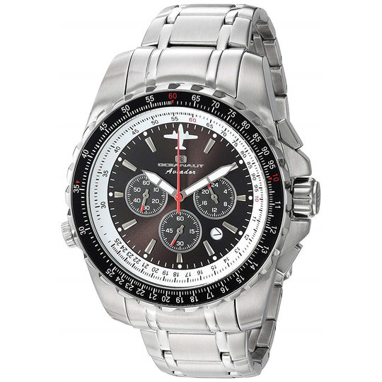 Oceanaut Men's OC0111 Aviador Pilot Chronograph Stainless Steel Watch