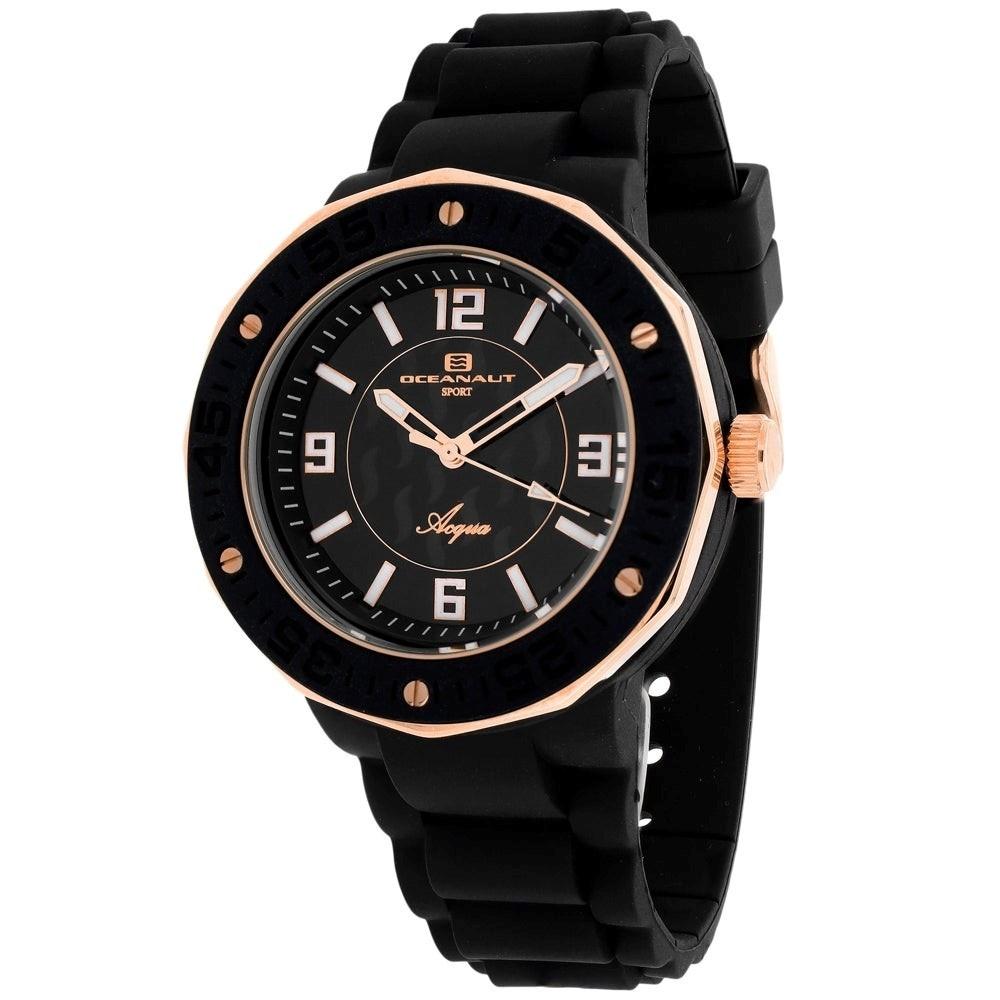 Oceanaut Women&#39;s OC0220 Acqua Black Rubber Watch