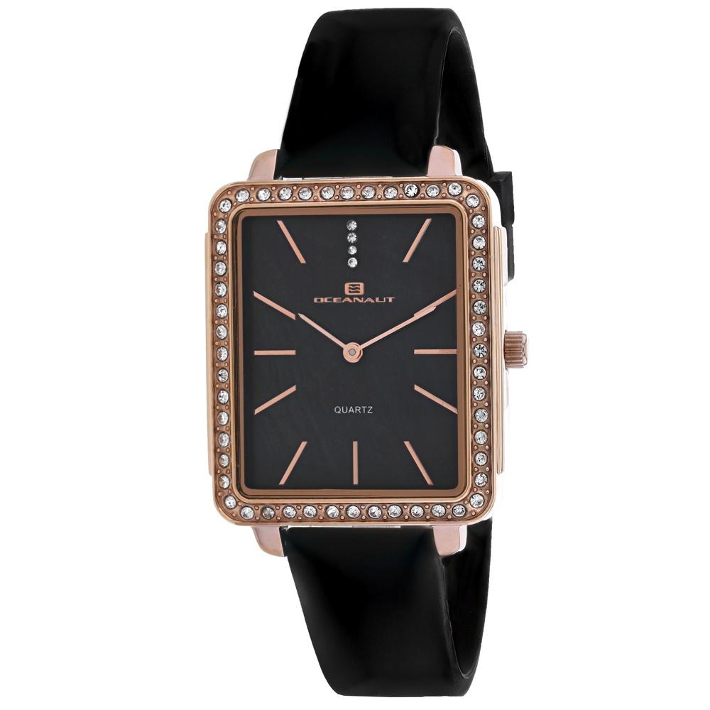 Oceanaut Women's OC0275 Adorn  Black Rubber Watch