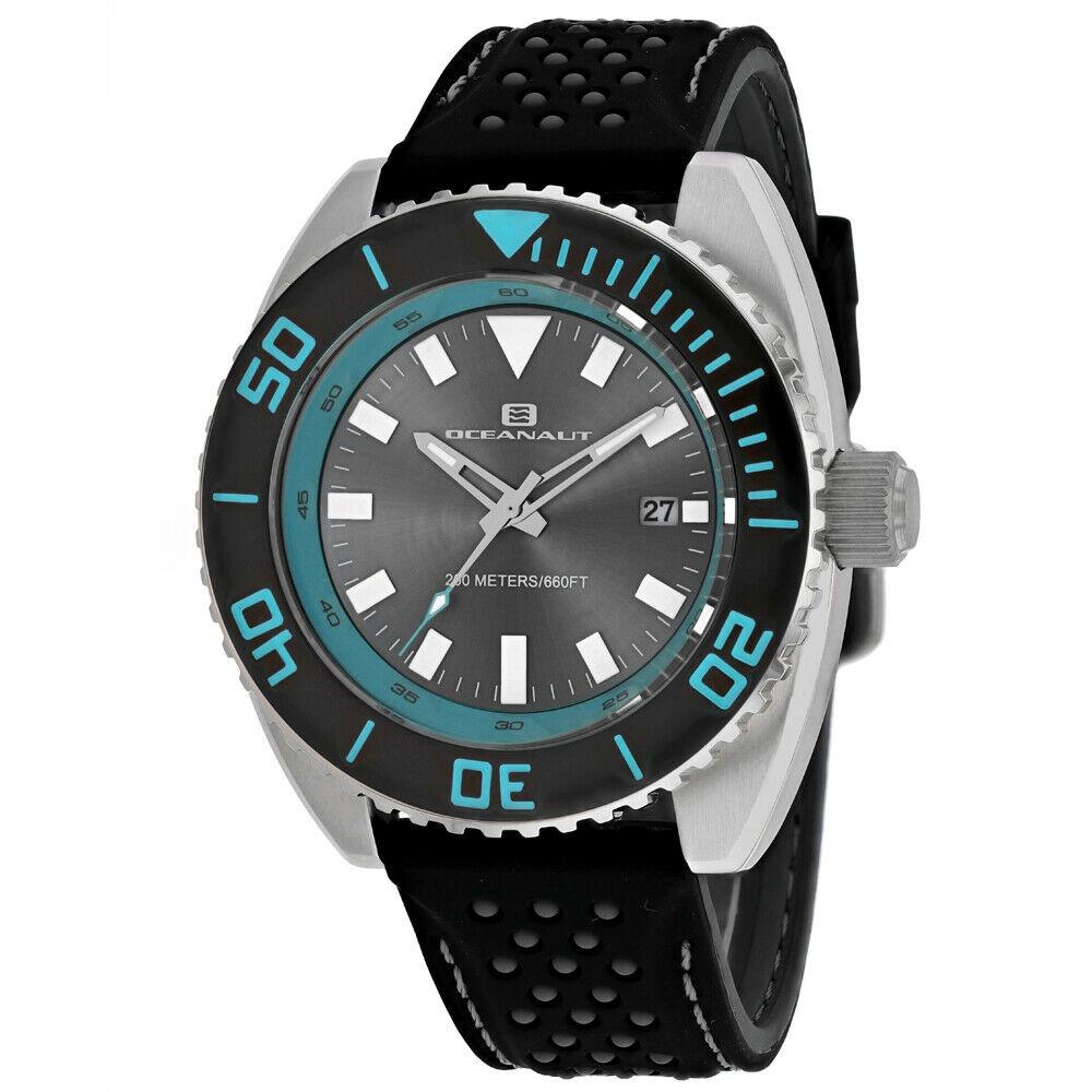 Oceanaut Men&#39;s OC0521 Submersion Black Rubber Watch