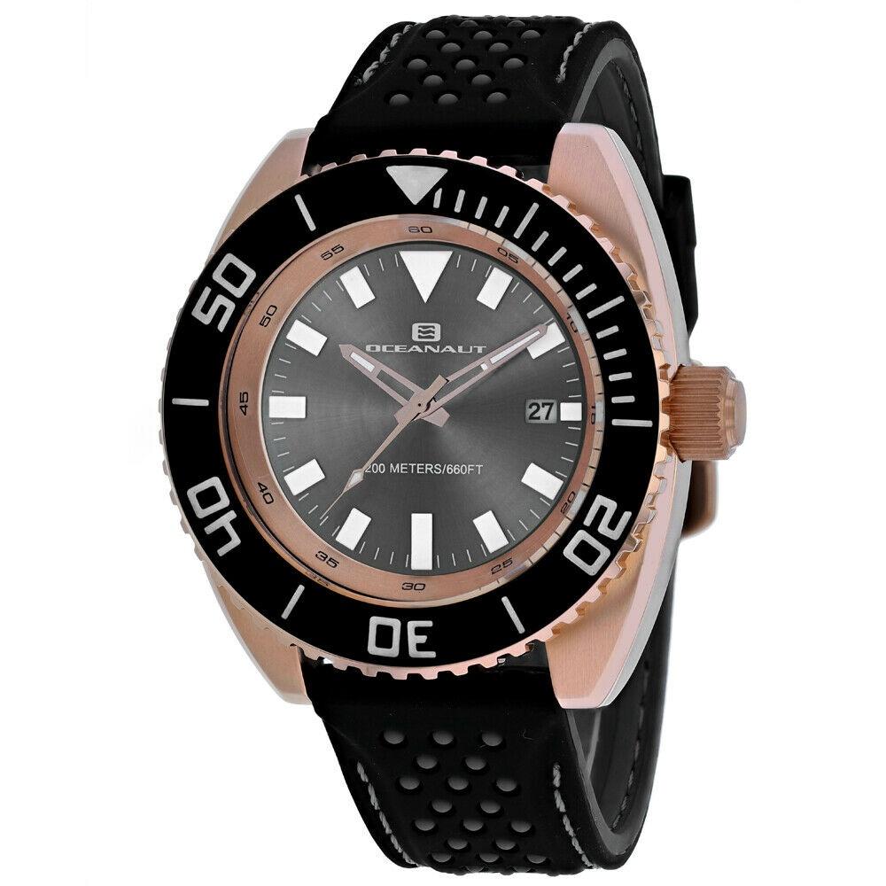 Oceanaut Men's OC0524 Submersion Black Rubber Watch
