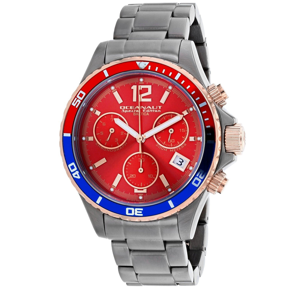 Oceanaut Men's OC0534 Baltica Special Edition Chronograph Grey Stainless Steel Watch