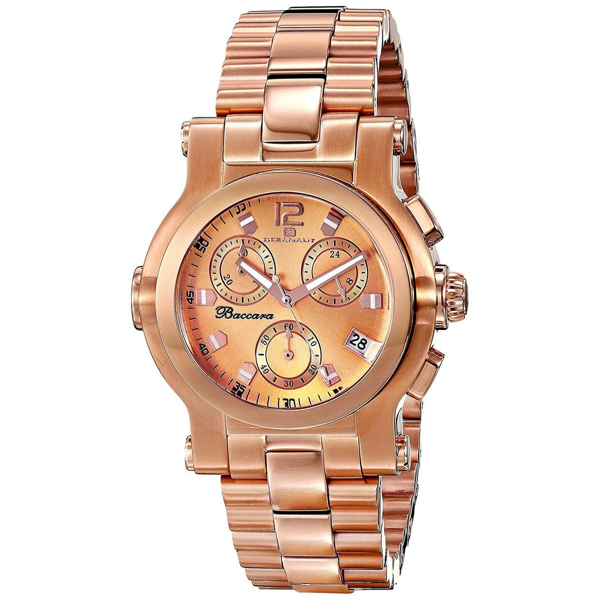 Oceanaut Men&#39;s OC0722 Baccara Chronograph Rose Gold Tone Stainless Steel Watch