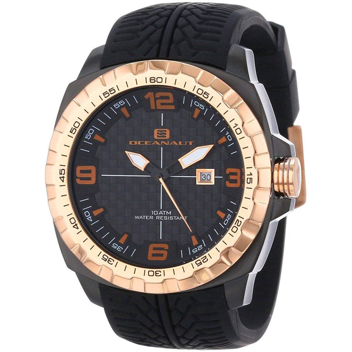 Oceanaut Men&#39;s OC1111 Racer Black Silicone Watch