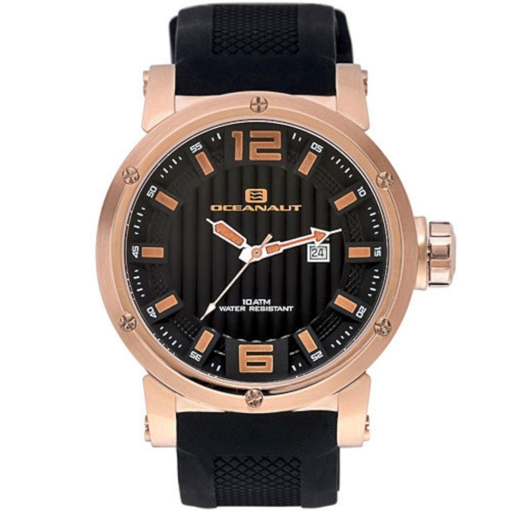 Oceanaut Men&#39;s OC2111 Spider Black Silicone Watch