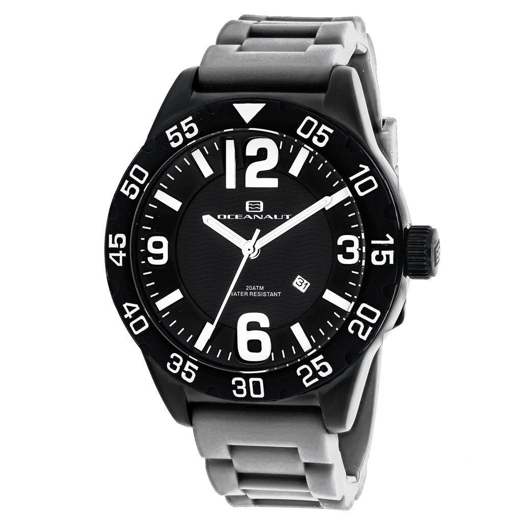 Oceanaut Men&#39;s OC2717 Aqua One Grey Silicone Watch