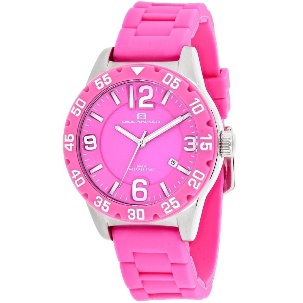 Oceanaut Women&#39;s OC2812 Aqua One Pink Silicone Watch