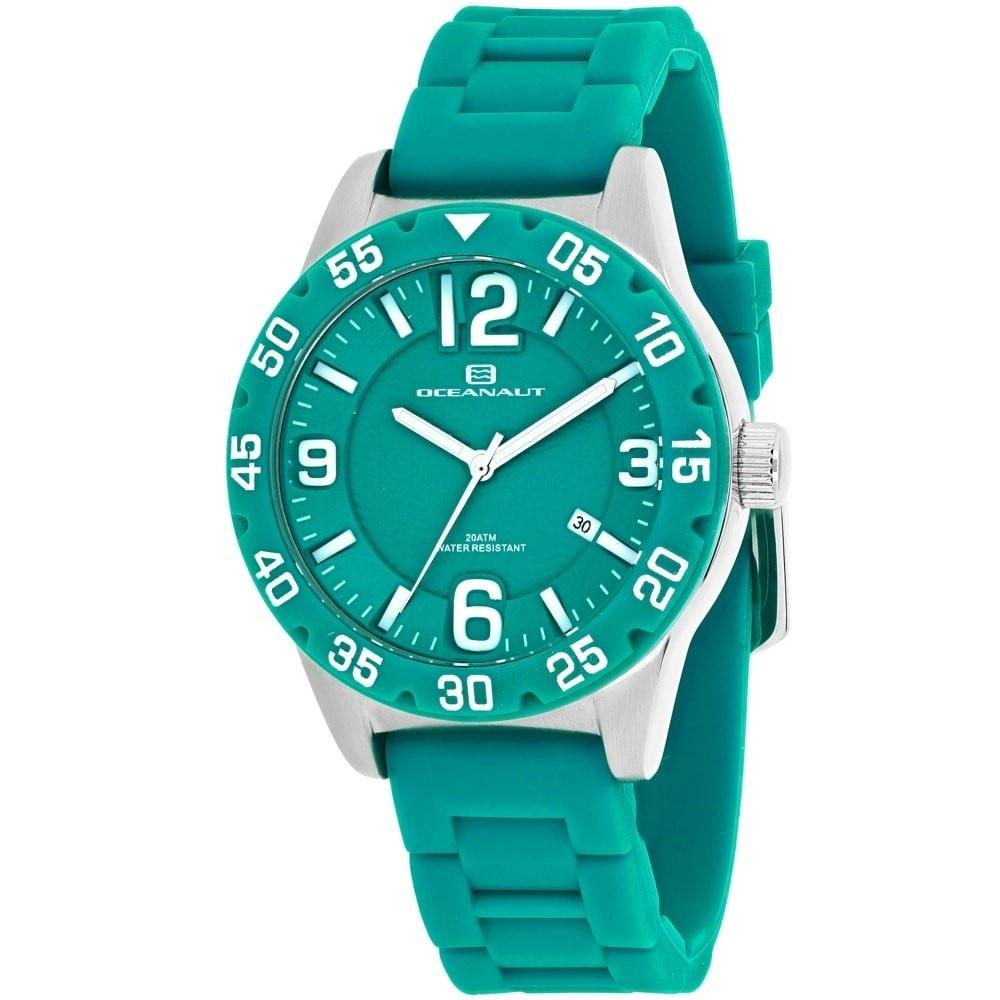 Oceanaut Women&#39;s OC2813 Aqua One Green Silicone Watch