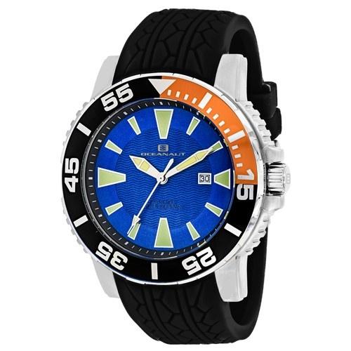 Oceanaut Men&#39;s OC2914 Marletta Black Silicone Watch