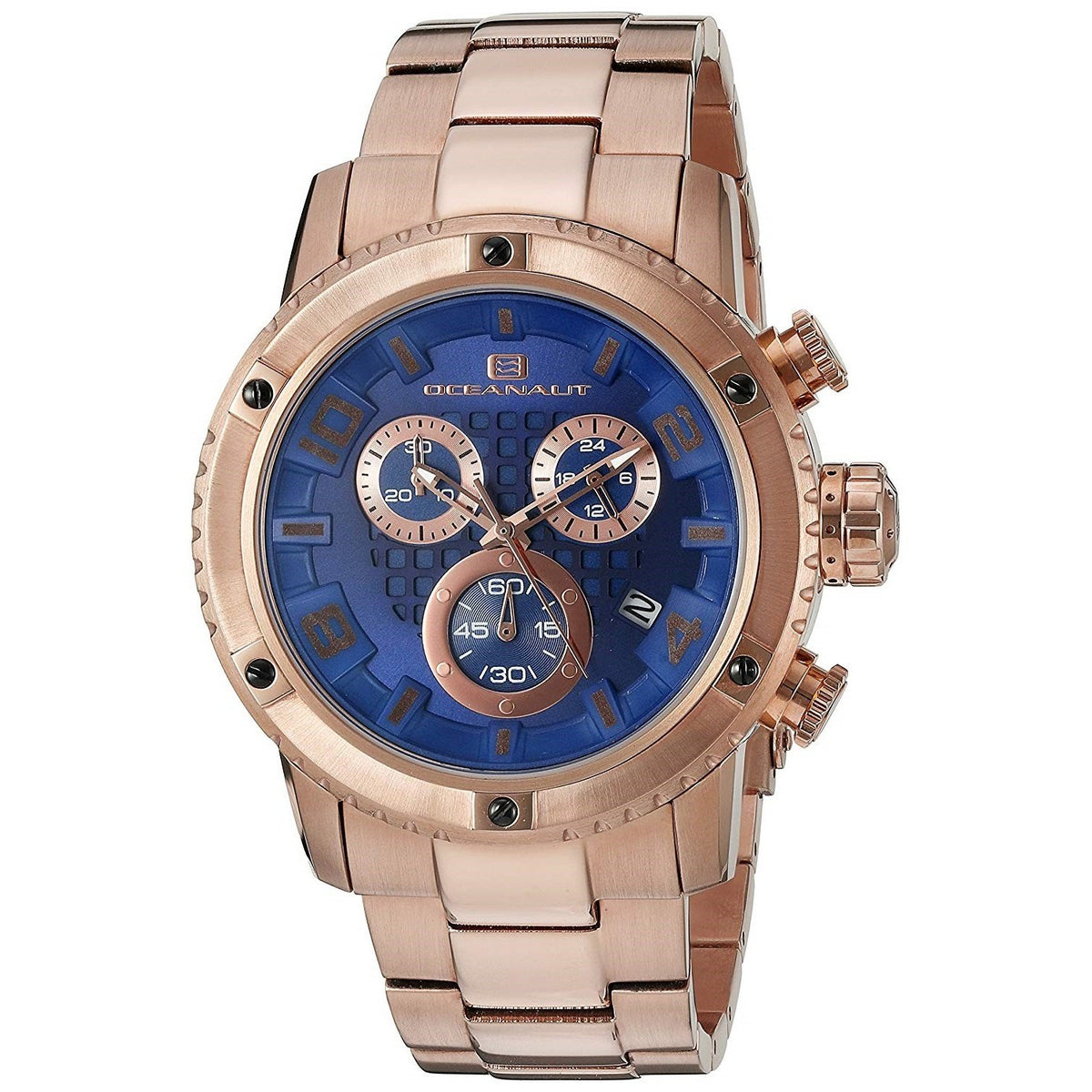 Oceanaut Men&#39;s OC3126 Impulse Chronograph Rose Gold-Tone Stainless Steel Watch