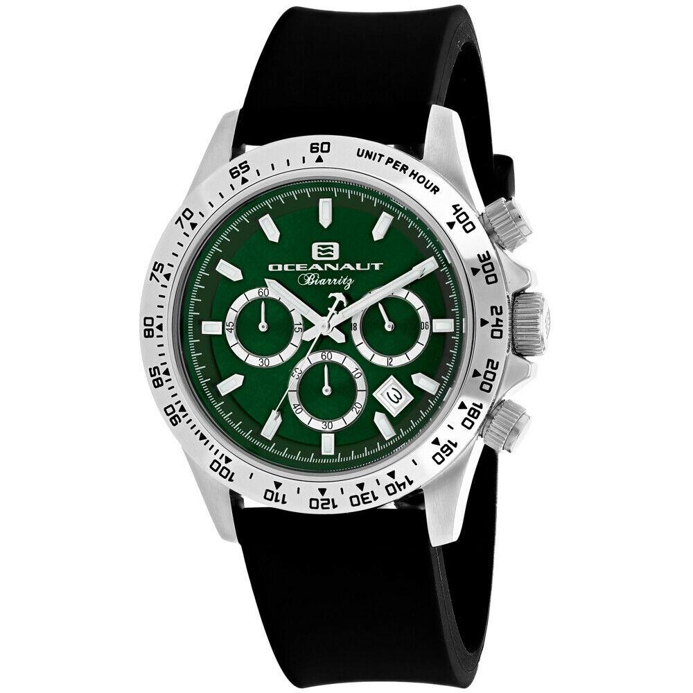 Oceanaut Men's OC6112R Biarritz  Chronograph Black Rubber Watch