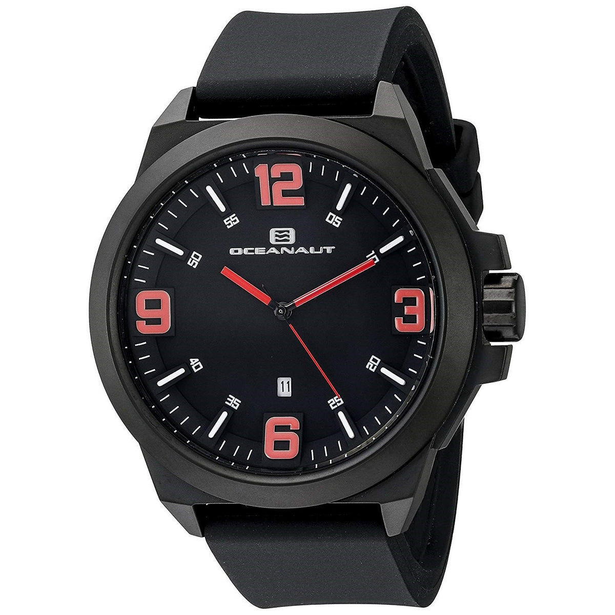 Oceanaut Men&#39;s OC7113 Armada Black Rubber Watch