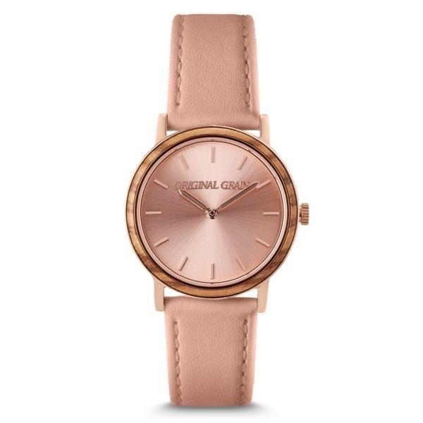 Original Grain Women's OG-3418-01-WPRG Paloma Pink Leather Watch