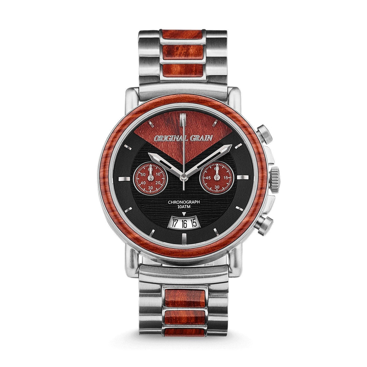 Original Grain Men&#39;s OG-CH-RW-BS-E Redline Chronograph Two-Tone Stainless Steel Watch