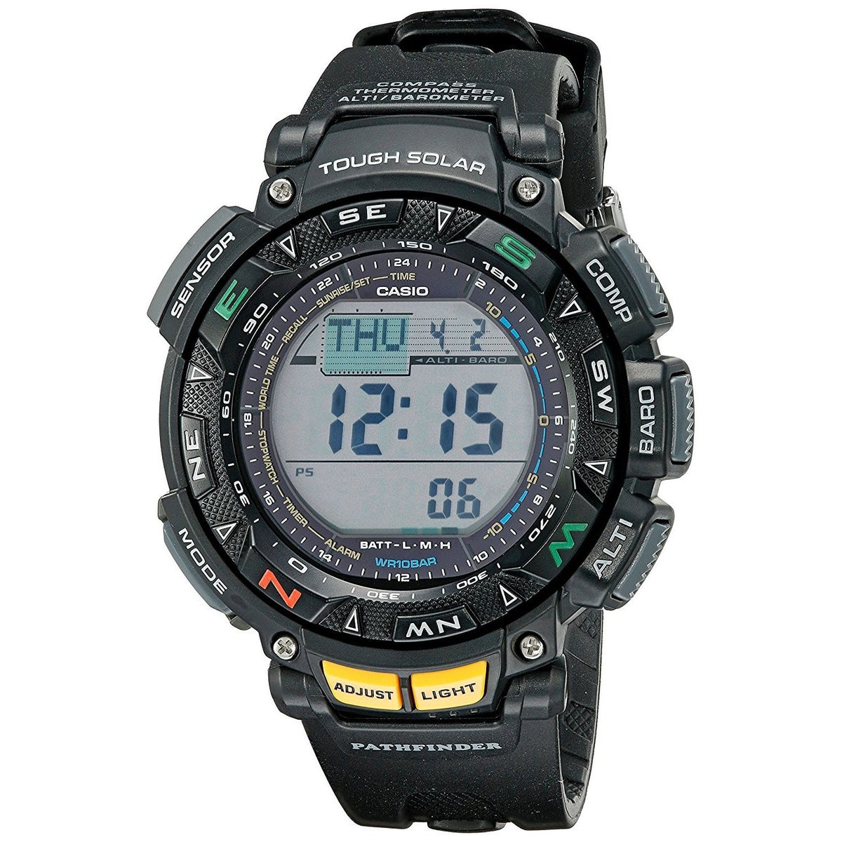 Casio Men&#39;s PAG240-1 G-Shock Pathfinder Digital Black Resin Watch