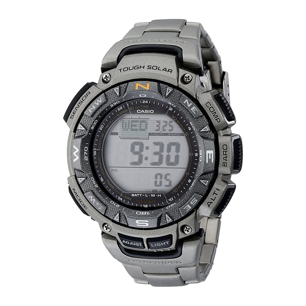 Casio Men's PAG240T-7 G-Shock Pathfinder Digital Grey Titanium Watch