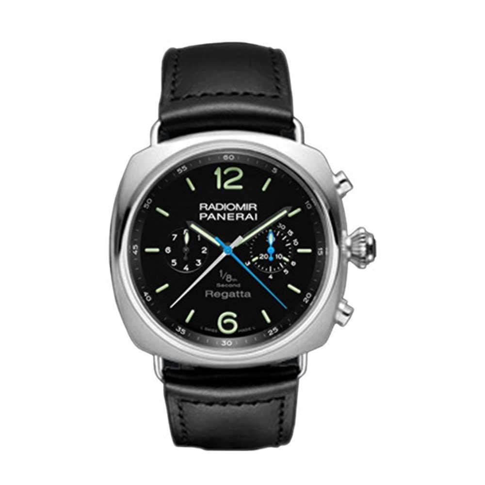 Panerai Men&#39;s PAM00343 Radiomir Automatic Chronograph Black Leather Watch