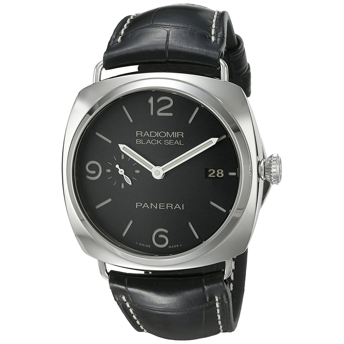 Panerai Men&#39;s PAM00388 Radiomir Black Seal Acciaio 3 Days Automatic Black Leather Watch