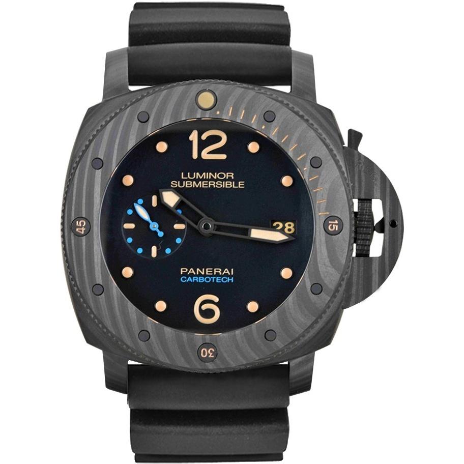 Panerai Men&#39;s PAM00616 Luminor 1950 Black Rubber Watch
