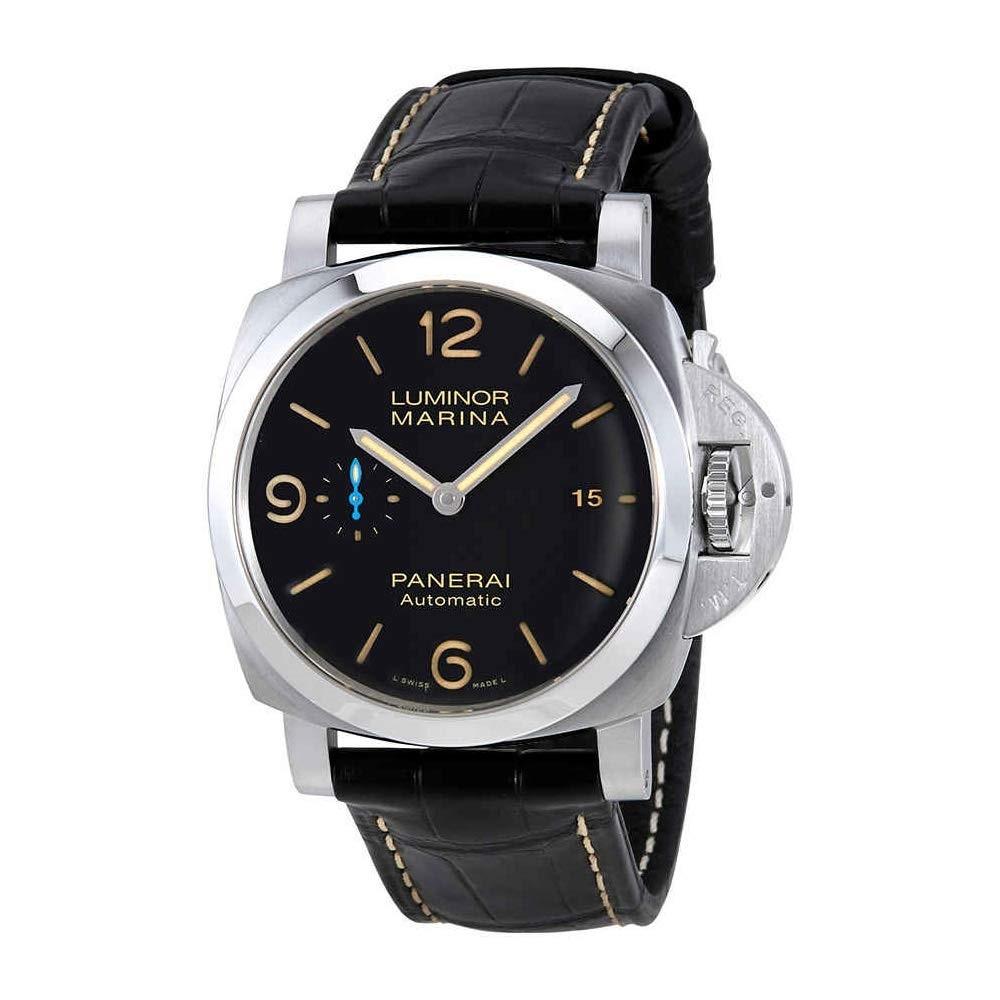 Panerai Men&#39;s PAM01312 Luminor Marina 1950 Black Leather Watch