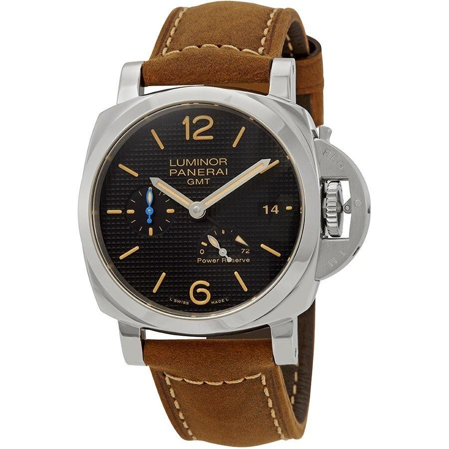 Panerai Men&#39;s PAM01537 Luminor 1950 Brown Leather Watch