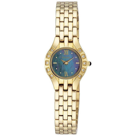 Pulsar Women's PEG664 Crystal Automatic Gold-Tone Stainless Steel Watch