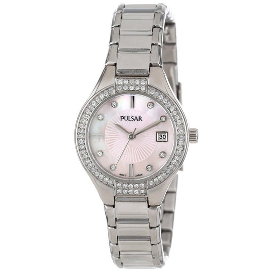 Pulsar Women's PH7289 Dress Crystal Stainless Steel Watch