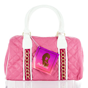 Pink Friday Nicki Minaj Pink Quilted Satchel Purse Handbag NMPGP12002