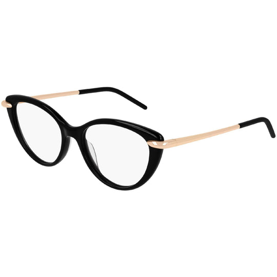 Pomellato Women's Sunglasses Fall Winter 2019 Black Transparent Demo Lens Demo Lens Shiny PM0074O 001