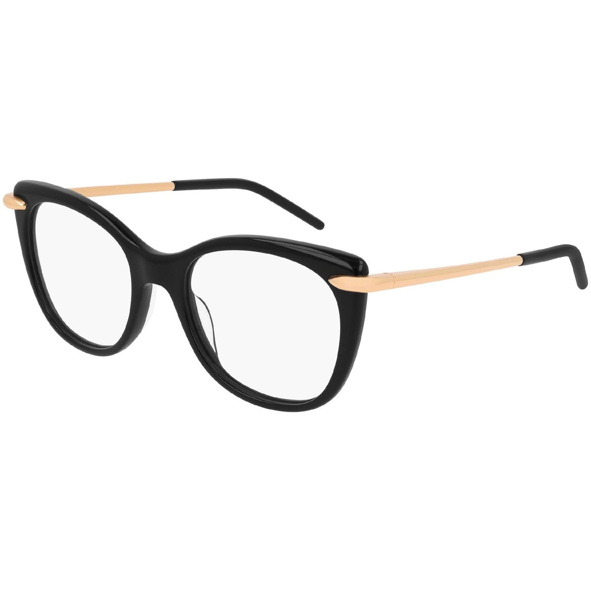 Pomellato Women's Sunglasses Fall Winter 2019 Black Transparent Demo Lens Demo Lens Shiny PM0075O 001