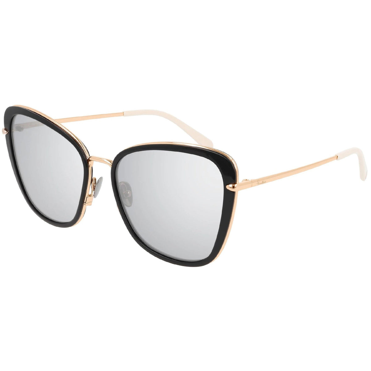 Pomellato Women's Sunglasses Spring Summer 2020 Black Silver Nylon Nylon Shiny PM0082S 003
