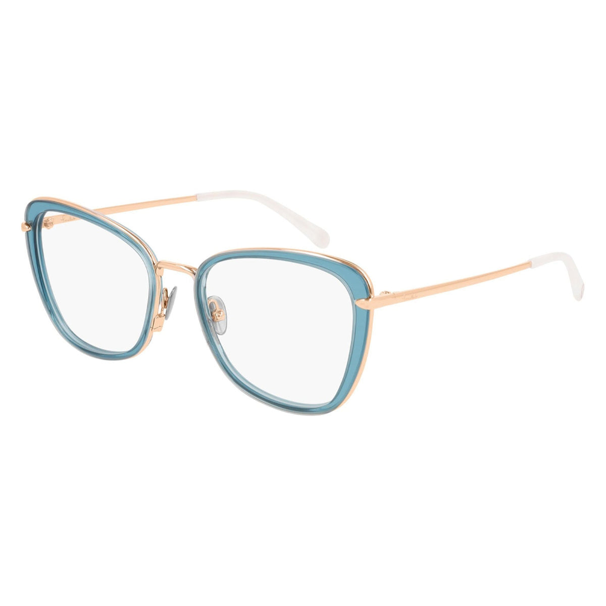 Pomellato Women's Sunglasses Spring Summer 2020 Blue Transparent Demo Lens Demo Lens Shiny PM0084O 001