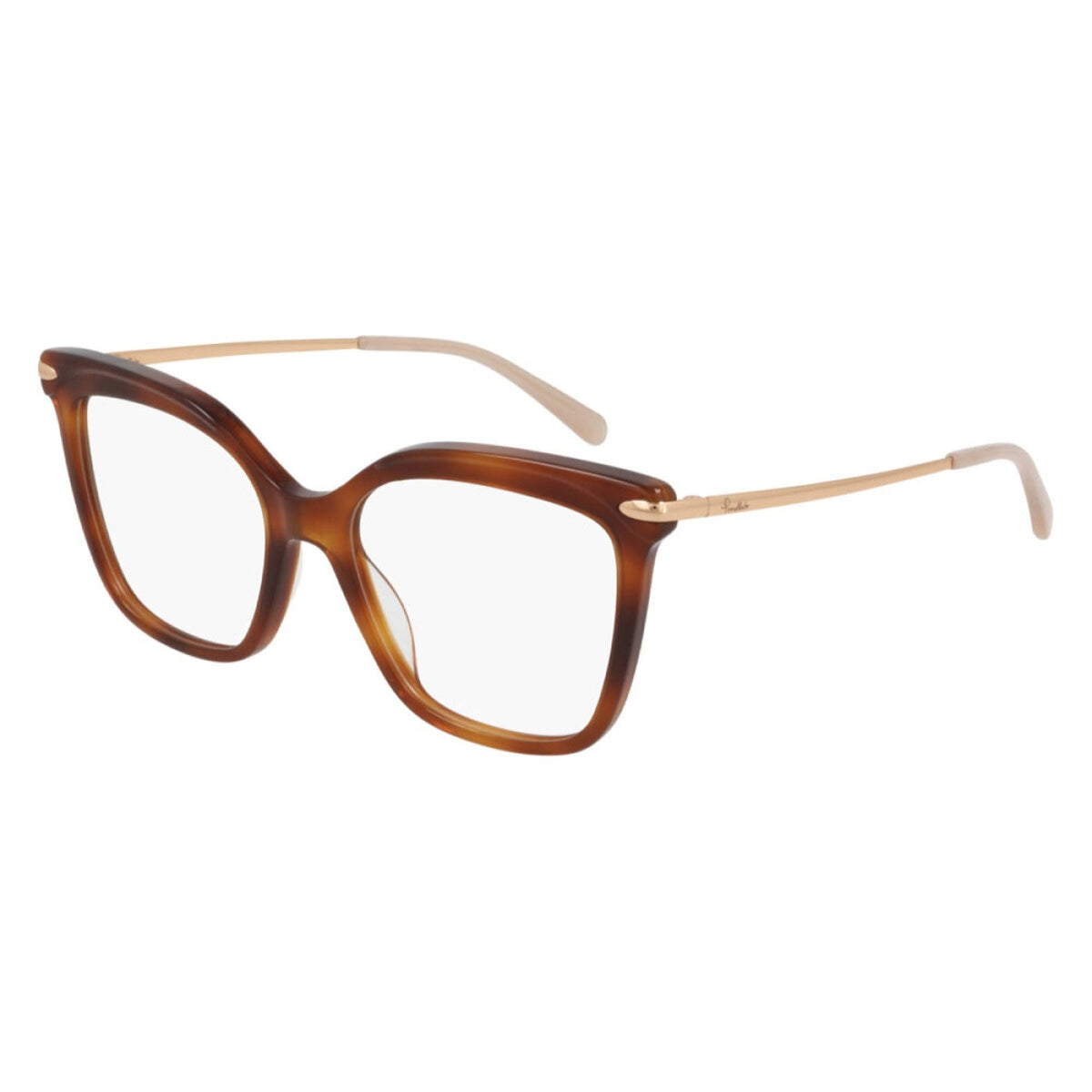 Pomellato Women's Sunglasses Spring Summer 2021 Havana Transparent Demo Lens Demo Lens Yellow PM0094O 002