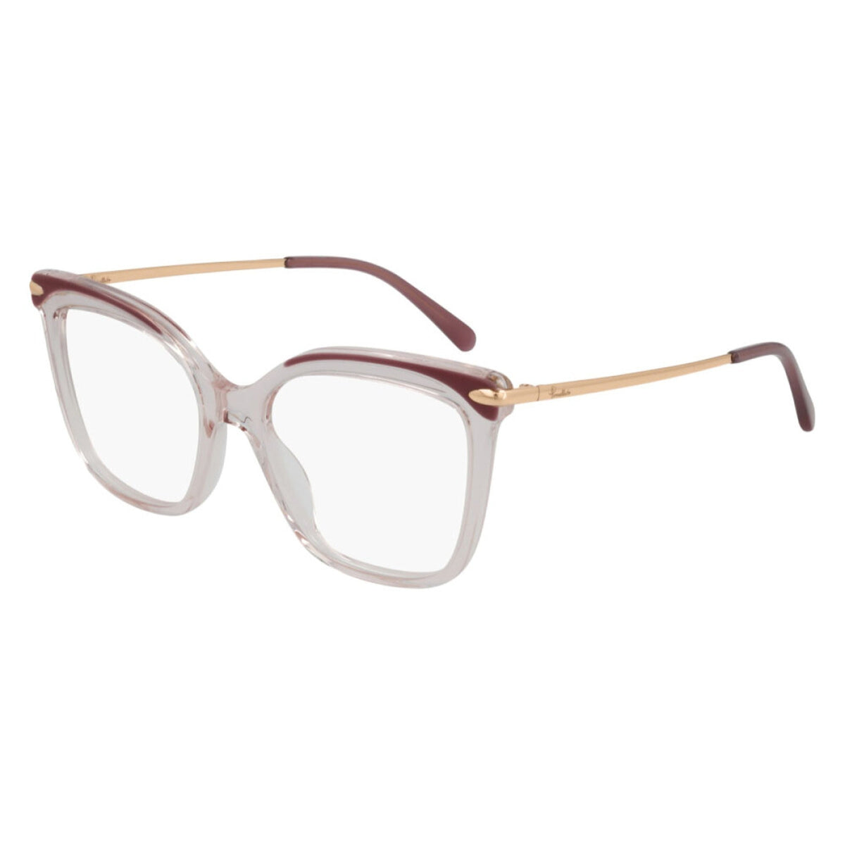Pomellato Women's Sunglasses Spring Summer 2021 Burgundy Transparent Demo Lens Demo Lens Pink PM0094O 003