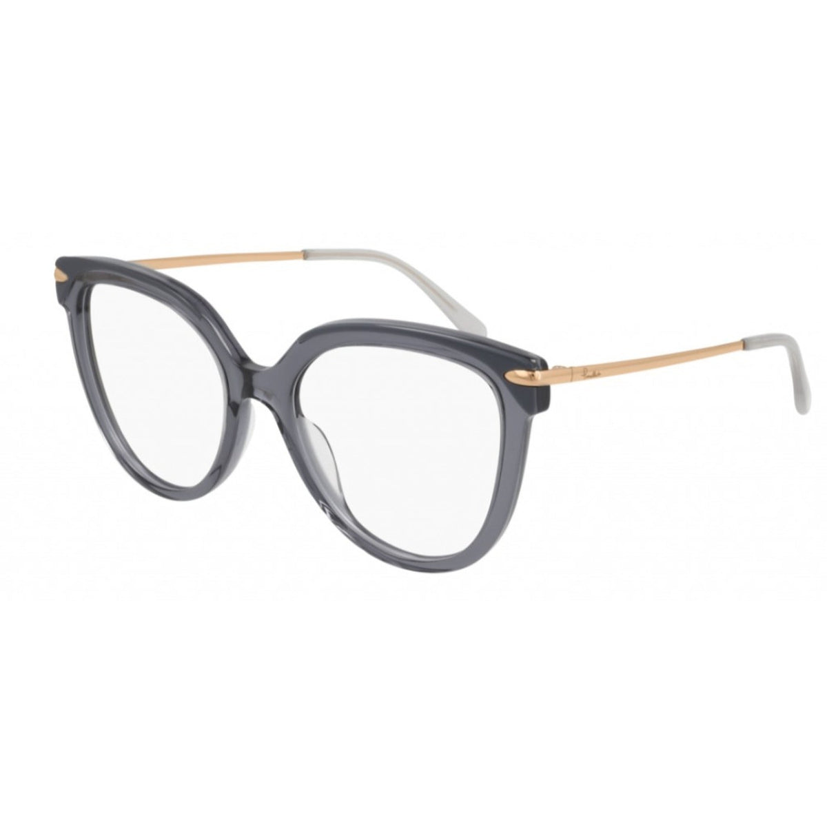 Pomellato Women's Sunglasses Spring Summer 2021 Black Transparent Demo Lens Demo Lens Grey PM0095O 001