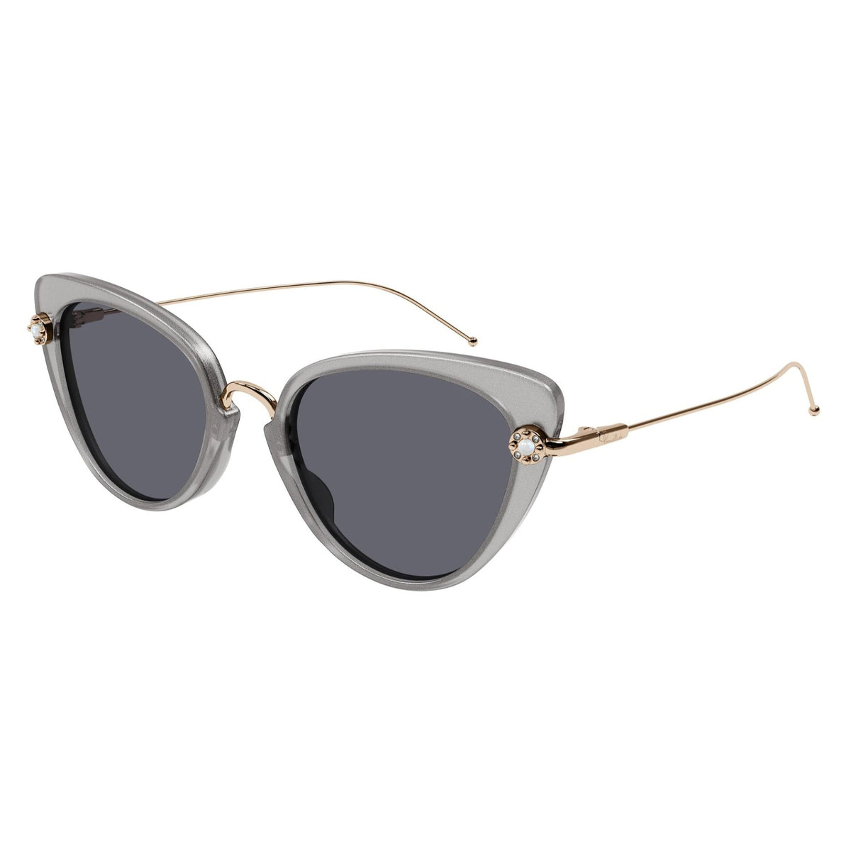 Pomellato Women's Sunglasses Fall Winter 2021 Grey Grey Nylon Nylon Glitter PM0097S 001