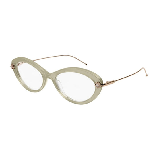 Pomellato Women's Sunglasses Fall Winter 2021 Beige Transparent Demo Lens Demo Lens Glitter PM0099O 004