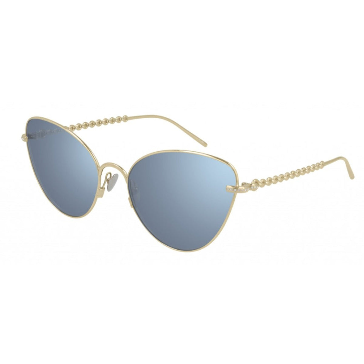 Pomellato Women's Sunglasses Spring Summer 2021 Gold Light Blue Nylon Nylon Light PM0101S 004
