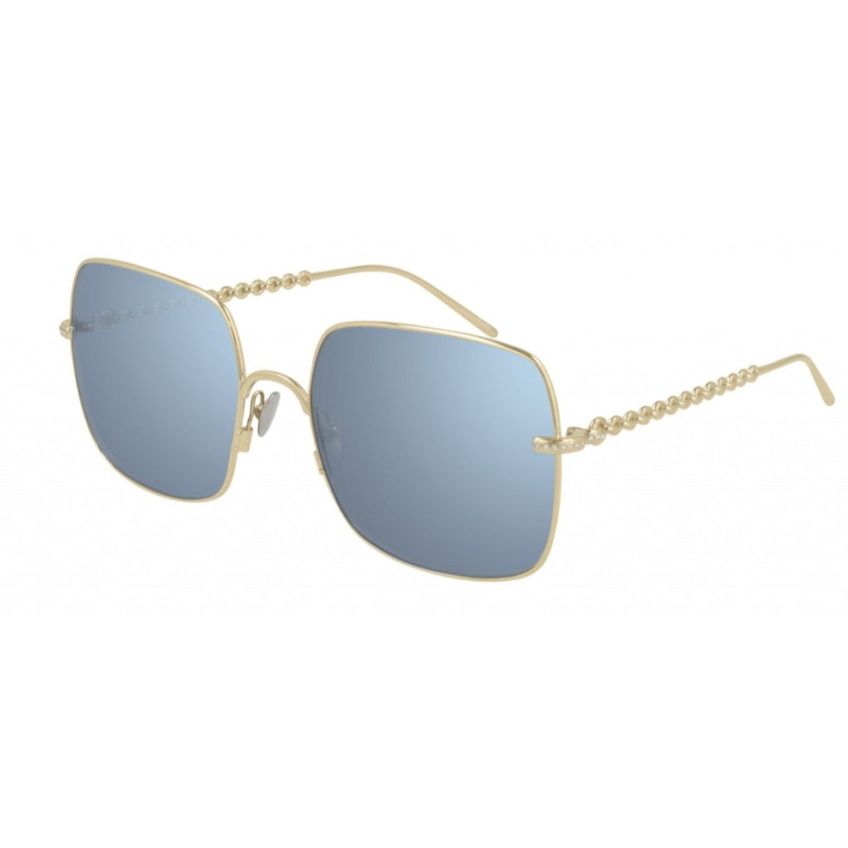 Pomellato Women&#39;s Sunglasses Spring Summer 2021 Gold Light Blue Nylon Nylon Light PM0102S 002