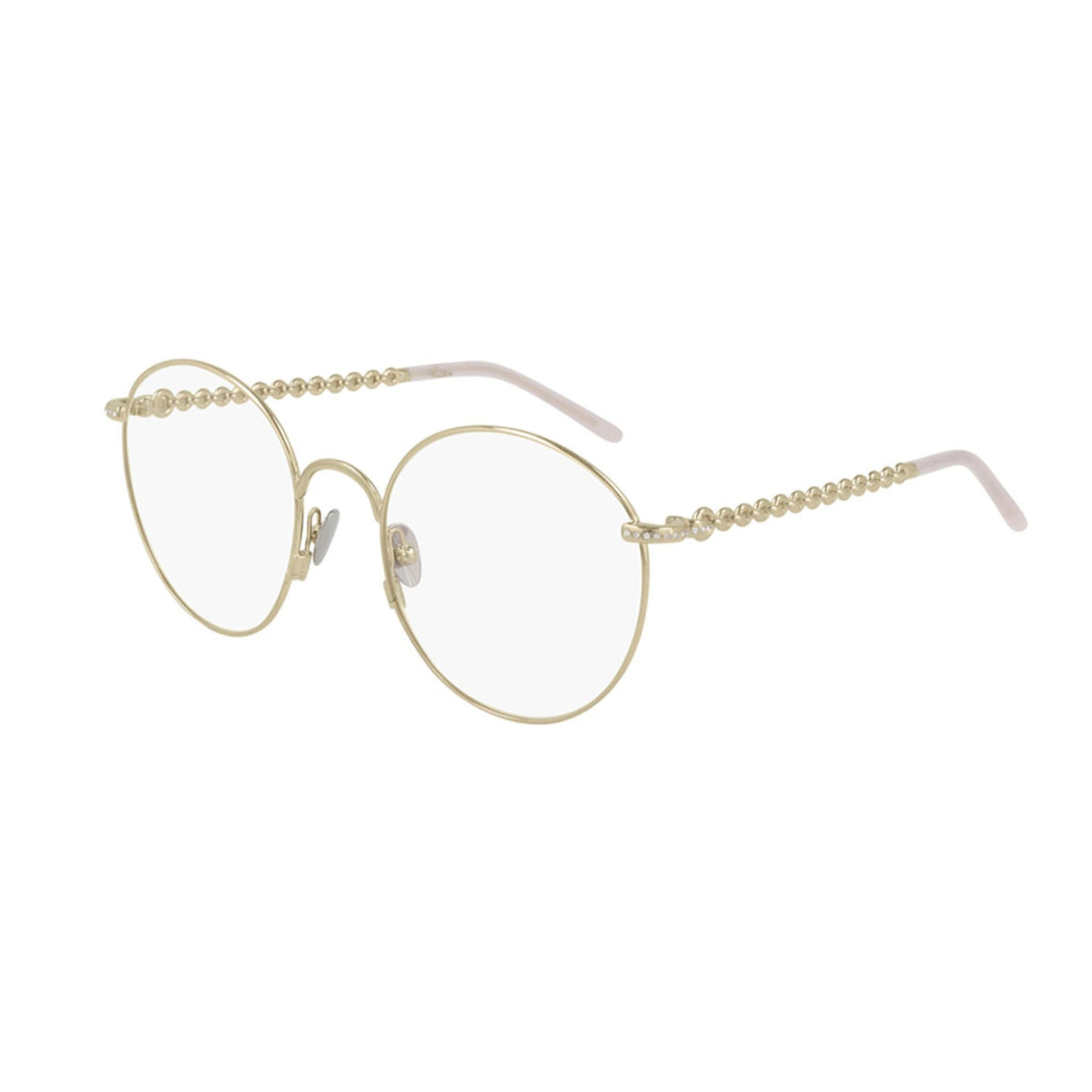 Pomellato Women's Sunglasses Spring Summer 2021 Gold Transparent Demo Lens Demo Lens Light PM0103O 002