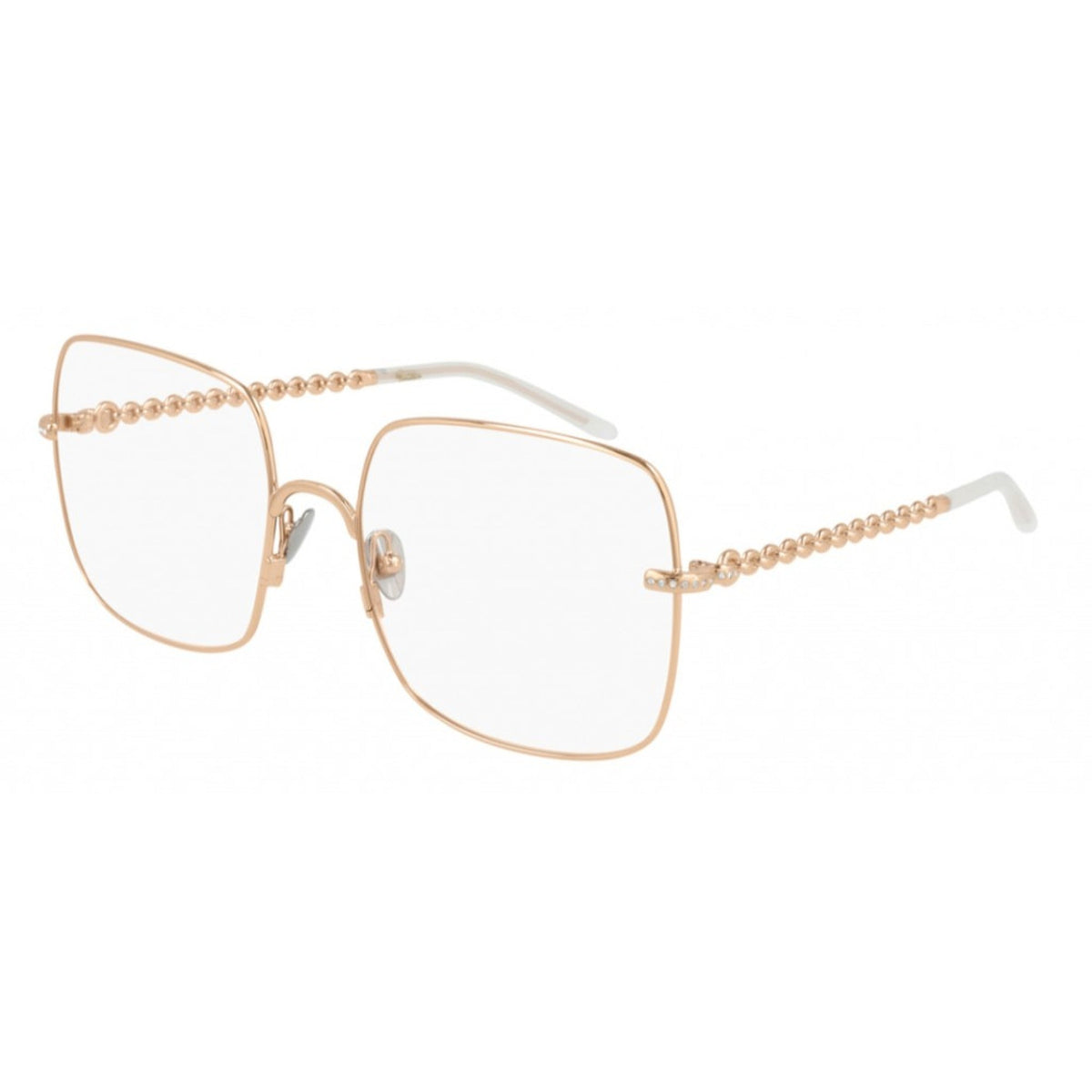 Pomellato Women's Sunglasses Spring Summer 2021 Gold Transparent Demo Lens Demo Lens Pink PM0105O 001