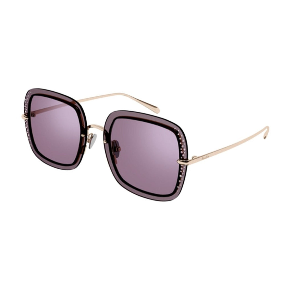 Pomellato Women's Sunglasses Spring Summer 2022 Gold Violet Nylon Nylon Pink PM0106S 002