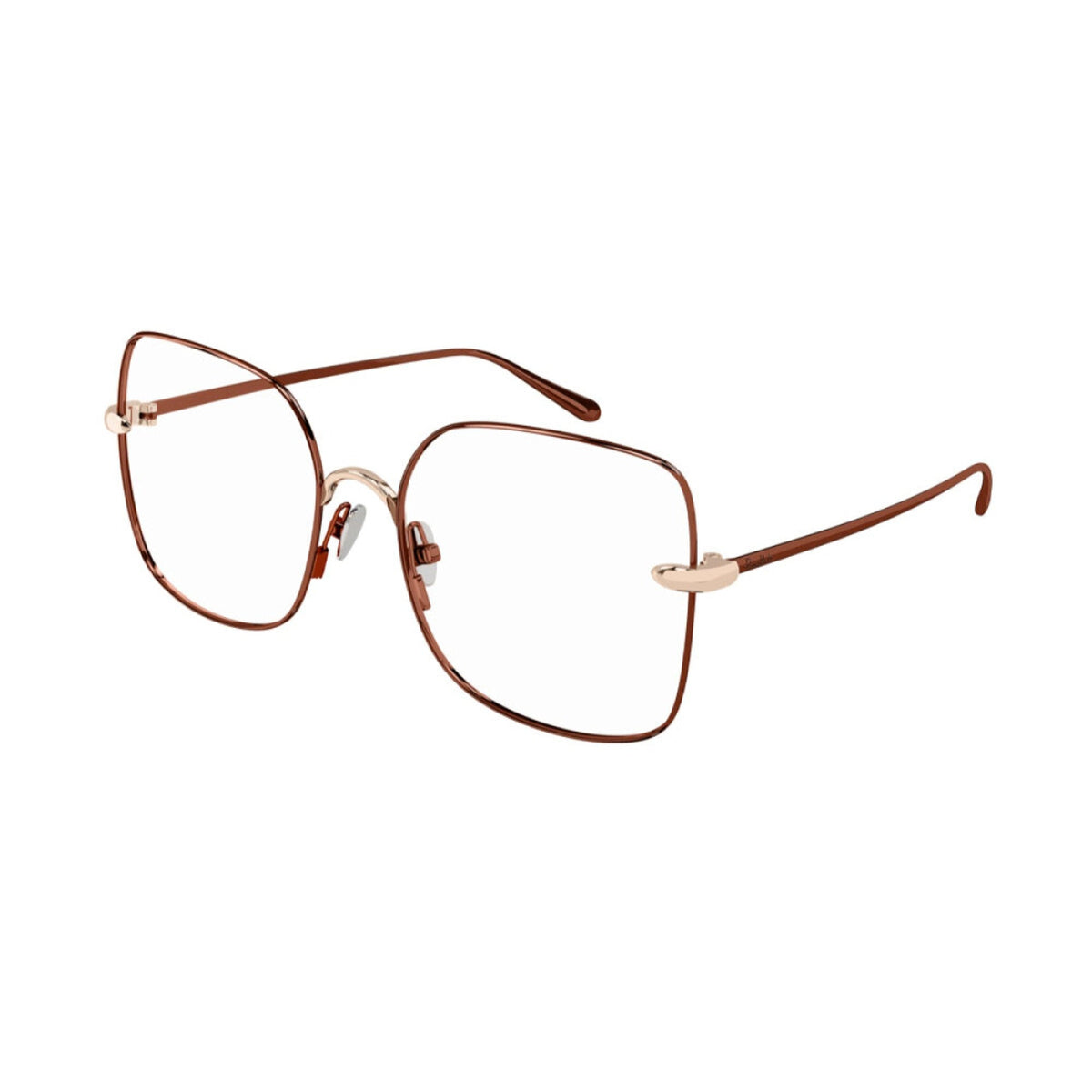 Pomellato Women's Sunglasses Spring Summer 2022 Brown Transparent Demo Lens Demo Lens Brown PM0108O 001