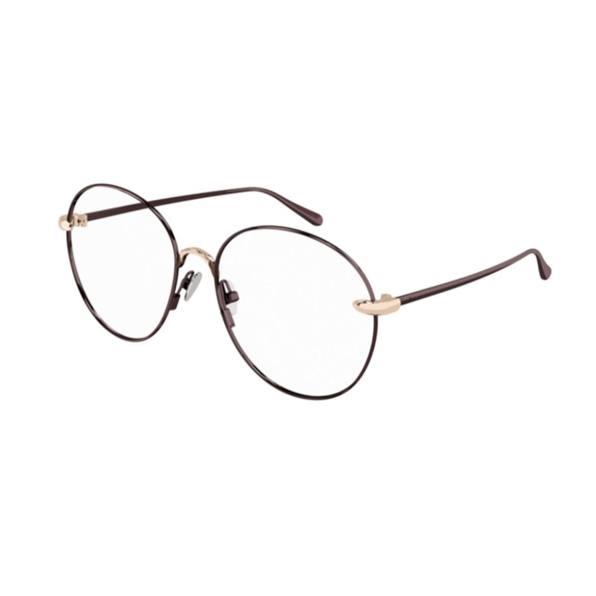 Pomellato Women's Sunglasses Spring Summer 2022 Brown Transparent Demo Lens Demo Lens Transparent PM0109O 001