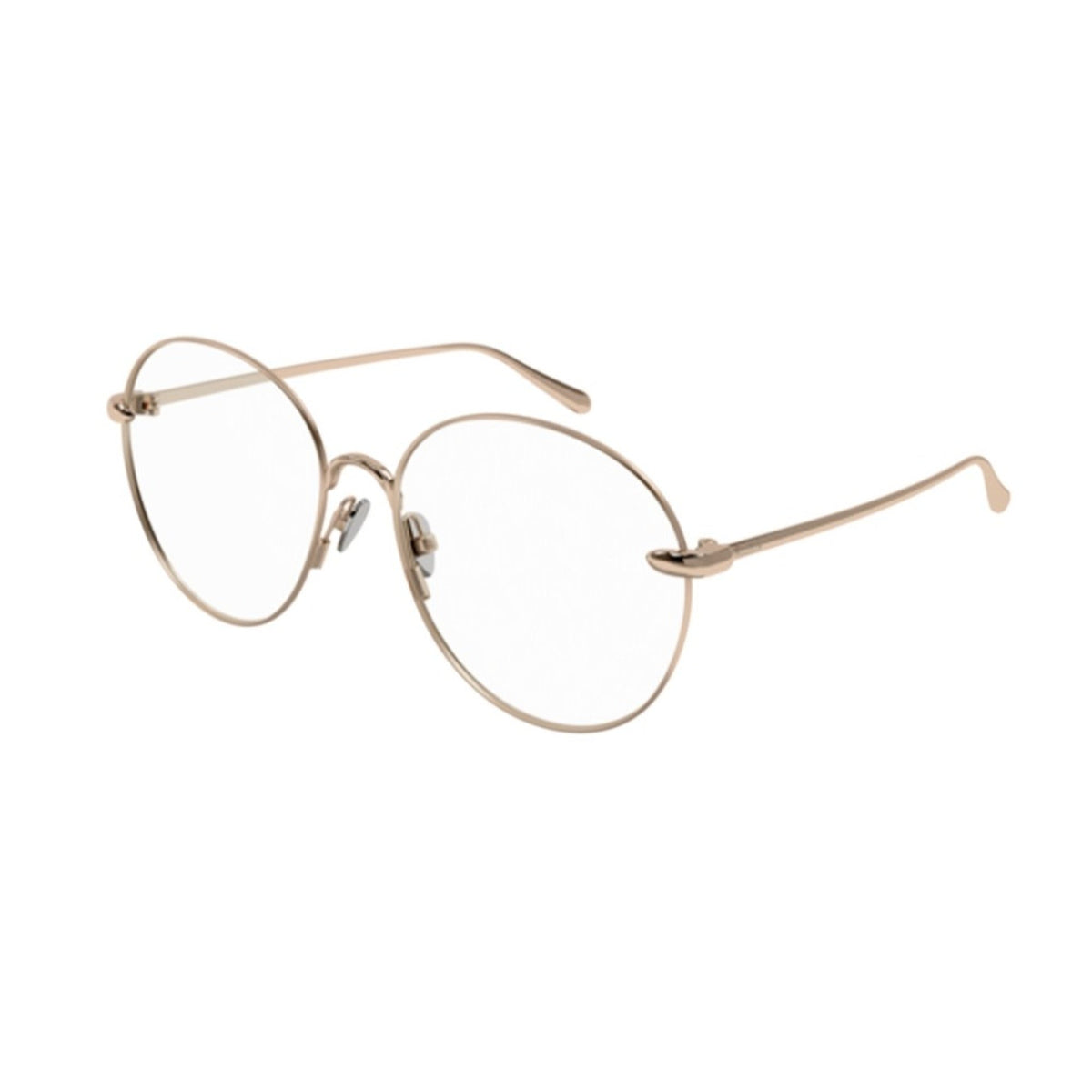 Pomellato Women's Sunglasses Spring Summer 2022 Gold Transparent Demo Lens Demo Lens Pink PM0109O 002