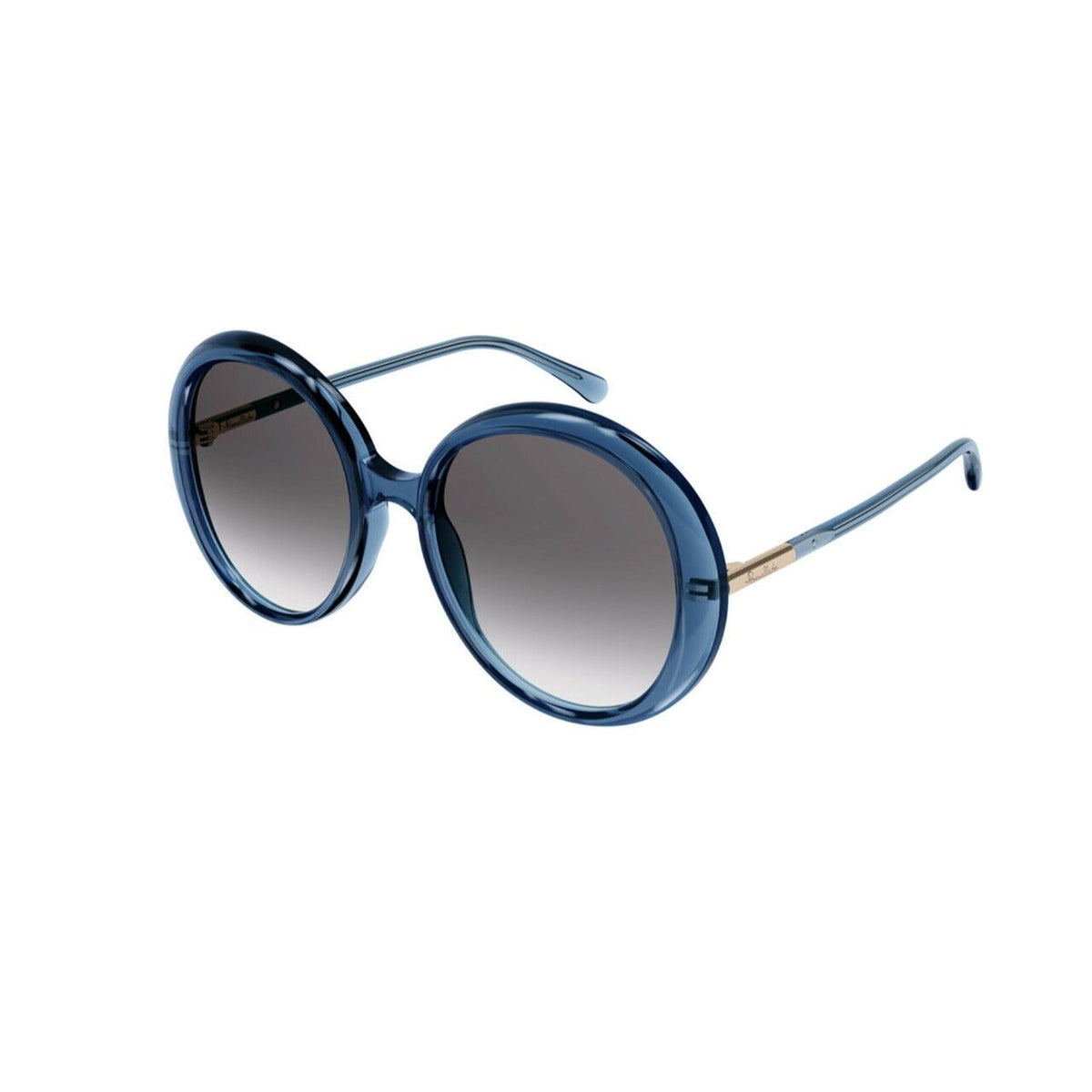 Pomellato Women's Sunglasses Spring Summer 2022 Light Blue Grey Nylon Nylon Transparent PM0111S 004