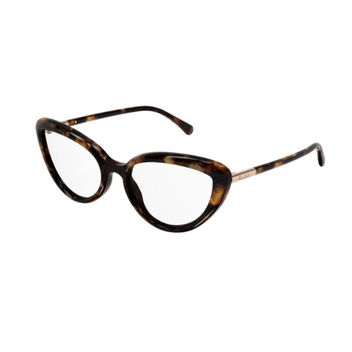 Pomellato Women's Sunglasses Spring Summer 2022 Havana Transparent Demo Lens Demo Lens Gold PM0112O 002