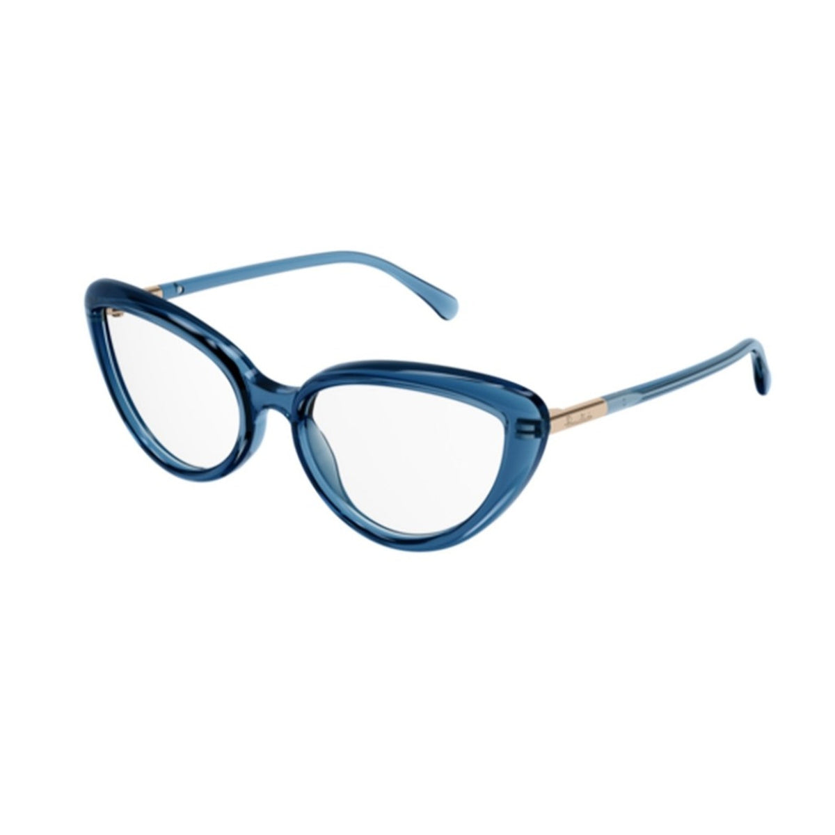Pomellato Women's Sunglasses Spring Summer 2022 Light Blue Transparent Demo Lens Demo Lens Transparent PM0112O 004