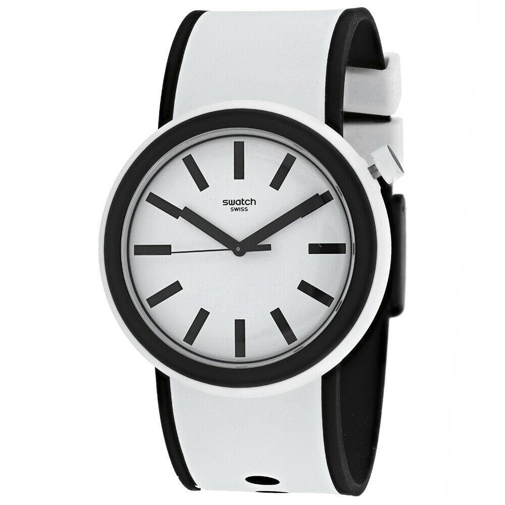 Swatch Men&#39;s PNW100 Pop  White Rubber Watch
